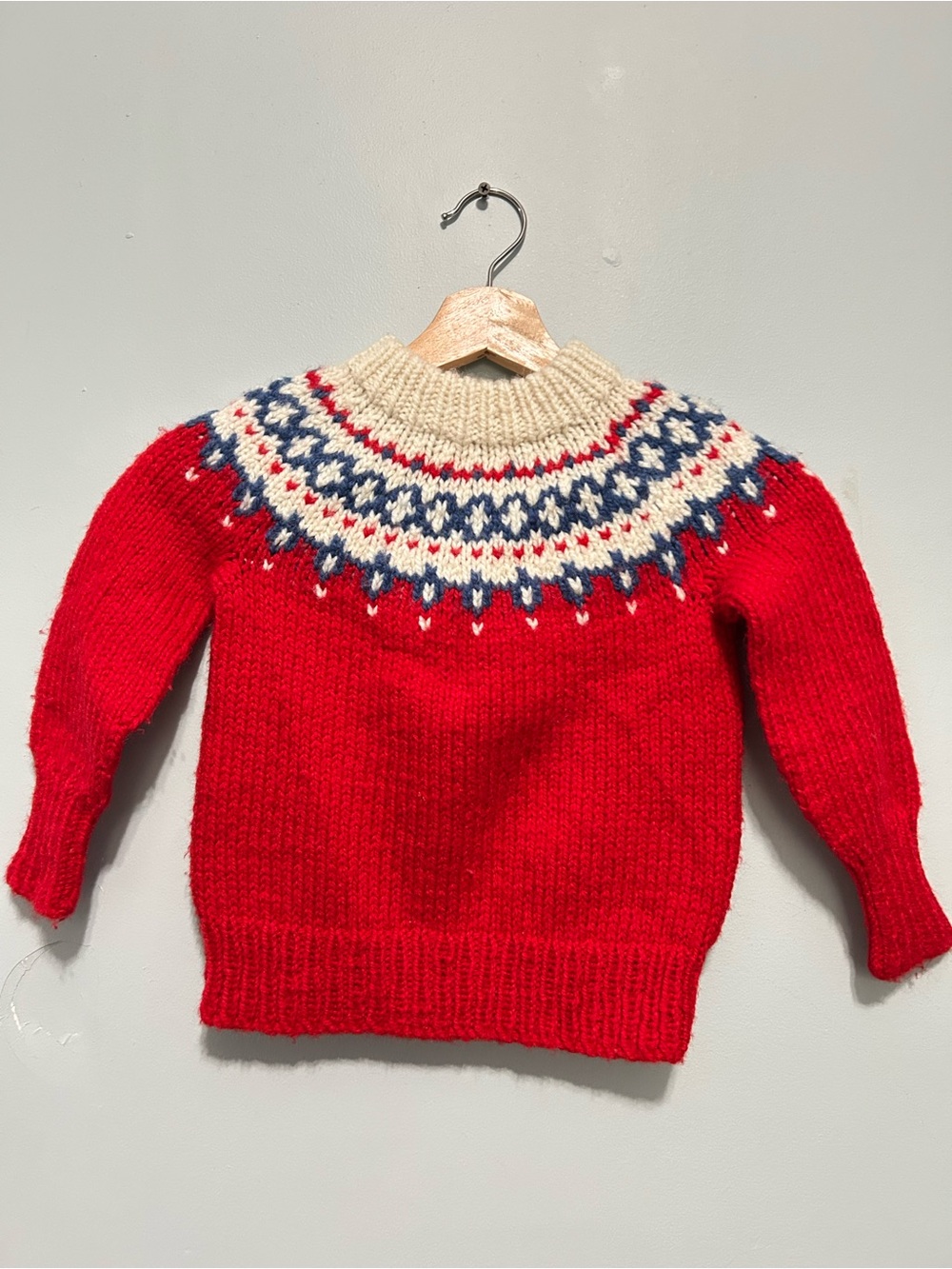 Vintage hand knit Sweater  size 4